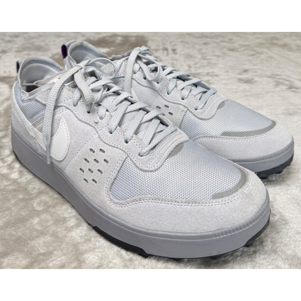 Nike C1ty Concrete Cement Gray Summit White Suede Sneakers Mens Size 11